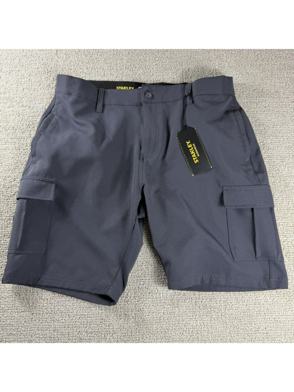 Stanley Workwear Stretch Flex Cargo Shorts Gray Men's Size 38 x 10